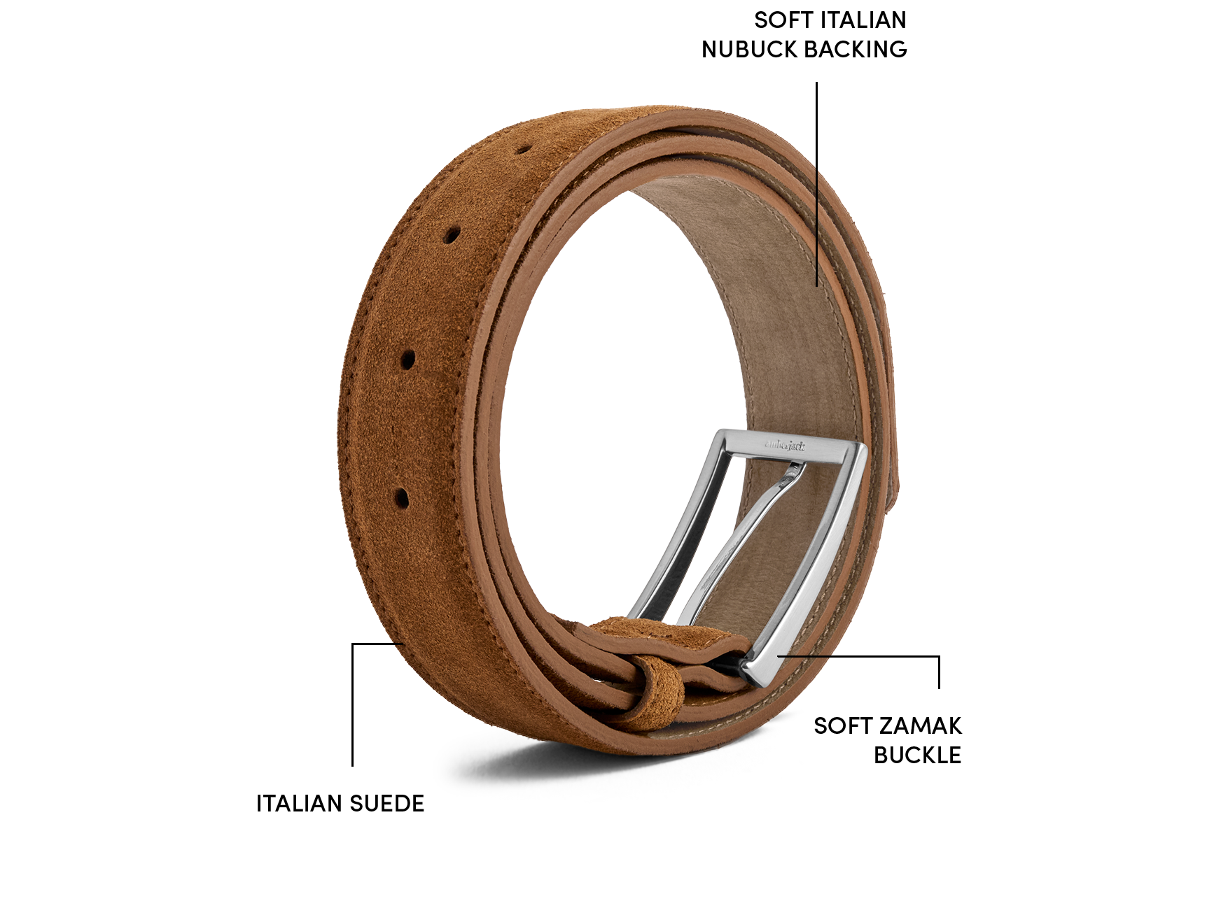Leather Belt (Grizzly) - Image 5