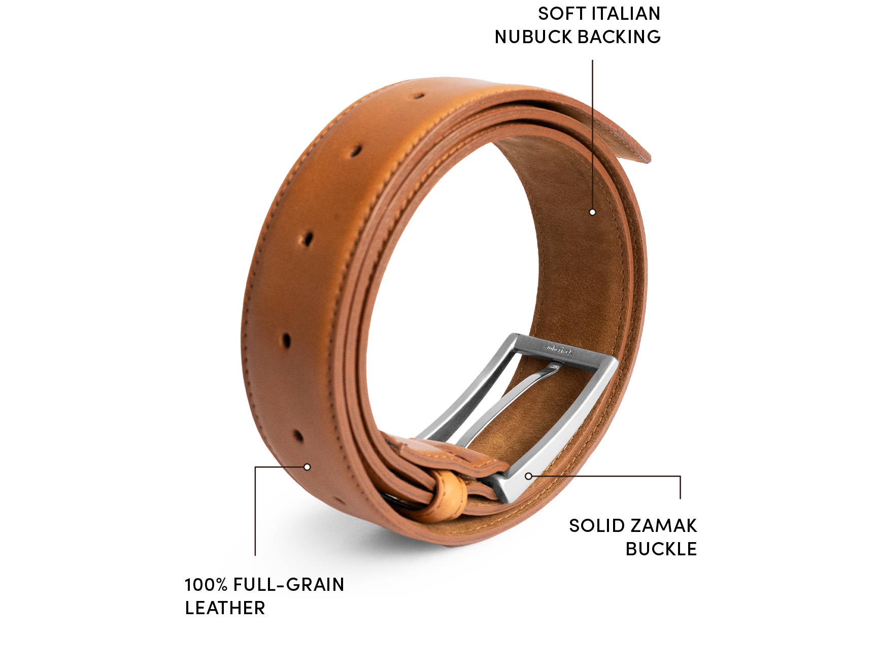 Leather Belt (Honey) - Image 5